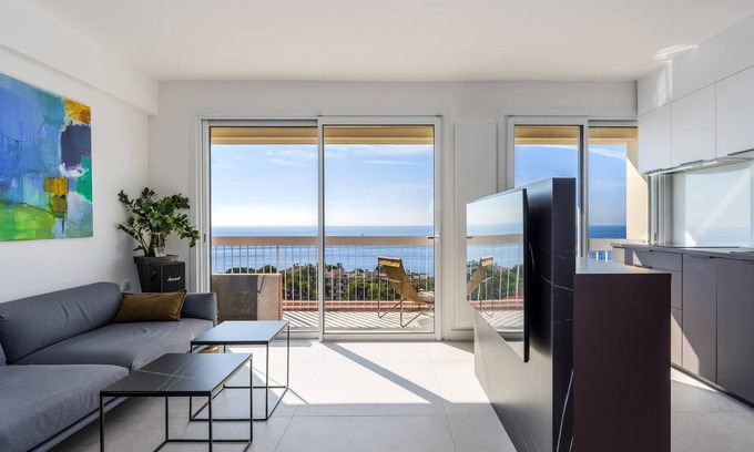 Cap d'Ail Apartment | Magnificent apartment with sea view