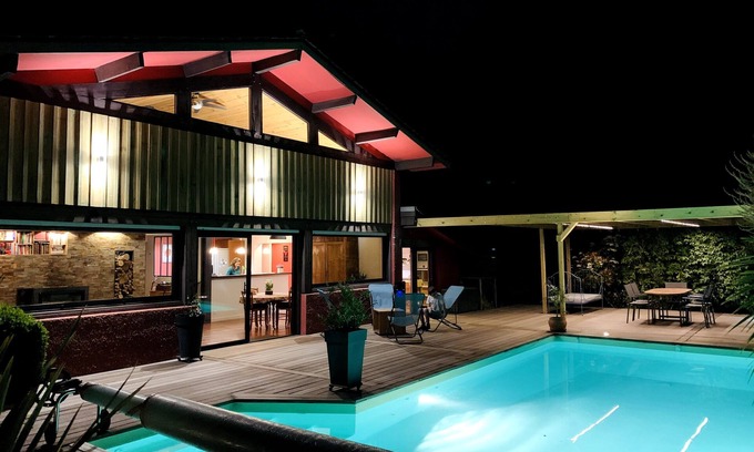 Merignac House | Maison D'architecte Près Bordeaux Avec Piscine Chauffée