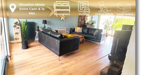 Cambes-en-Plaine House | Maison familiale 3 chambres - Jardin clos BBQ linge inclus - Entre Caen & la Mer - Parking - arrivée autonome - professionnels bienvenus