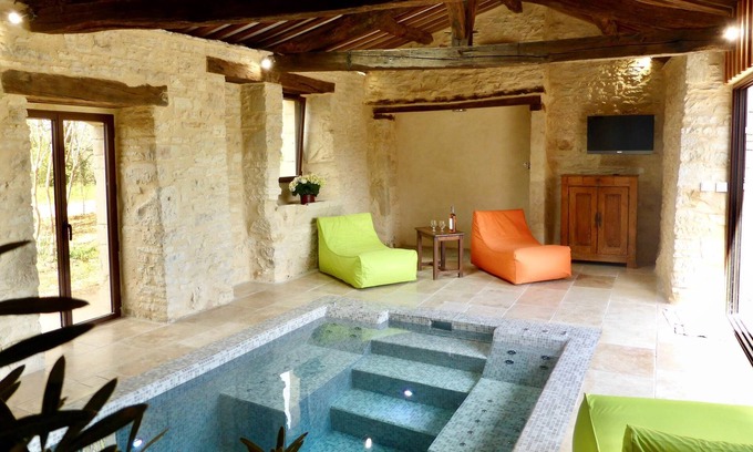 Florimont-Gaumier House | Maison Le Causse, private indoor swimming pool, 6 people maximum