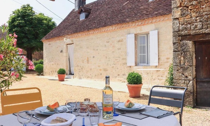Tourtoirac House | Maison périgourdine en pierre avec cheminée et internet, dans un cadre paisible - FR-1-616-239