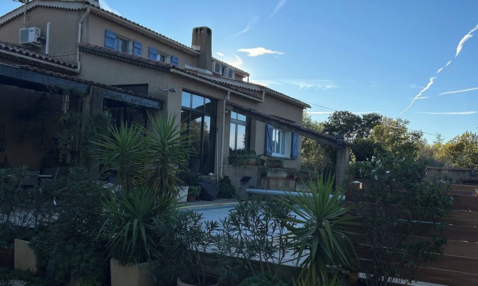 Gonfaron Villa | mas Provencale in the Vineyards and Olive Field