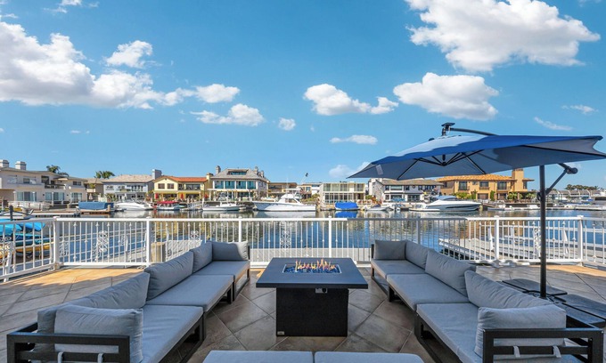 Huntington Harbour House | Massive Waterfront Mansion HB - Hot Tub Kayak!