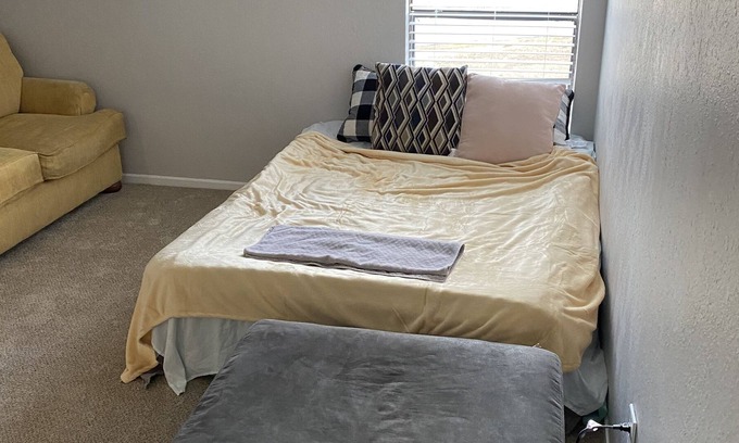 Huntsville Apartment | Master room with private bathroom