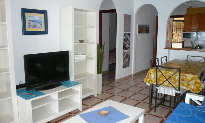 Santa Pola Apartment | Mediterranean Beach Apartment 180º Sea & Island View, Best Sta Pola Neighborhood