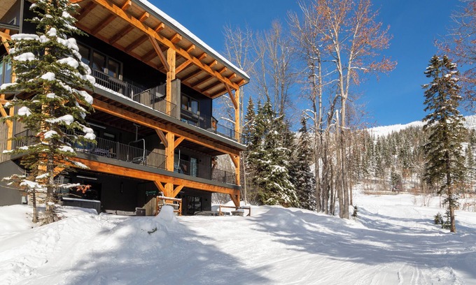 Whitefish House | Mid-Mountain Ski In/Ski Out with Game Room + Hot Tub + Pet Friendly