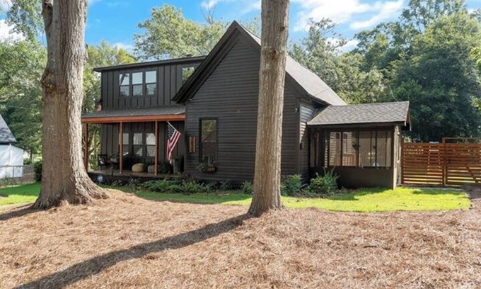 Covington Mill House | Midnight Sanctuary at Mystic Falls - 3 Bed 2.5 BA Home 1 mi to Covington Square
