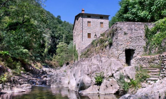 Pescia House | Mill in Pescia by River with Natural Pool