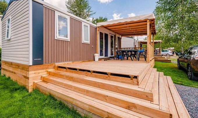 Granges-Aumontzey House | Mobile home with terrace, 3 bedrooms, sleeps 6