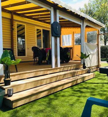 Gastes House | Mobil-Home Camping 4* Landes Lac et Océan 6 à 8 p.