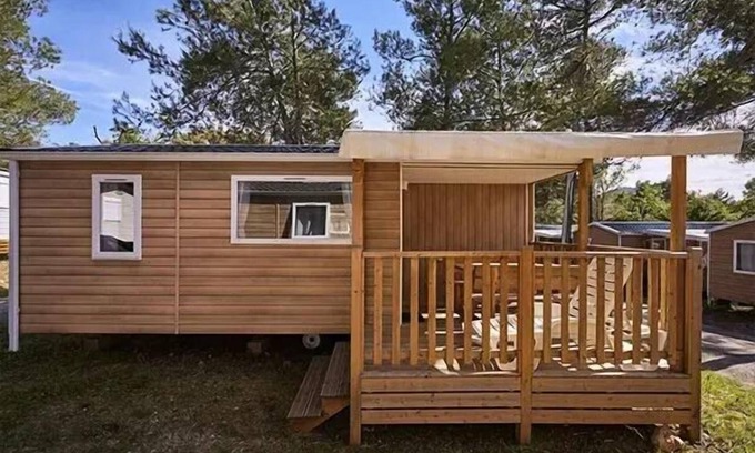 Nans-les-Pins House | Mobil-home | Comfort | 2 Bedrooms | 4 sleeps | Single terrace | A/C