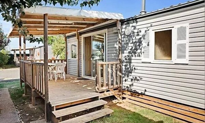 Angles House | Mobile home ● Aufgehobene Terrasse