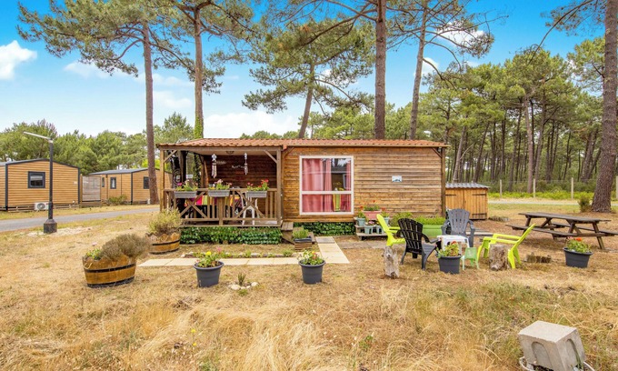 Vendays-Montalivet House | Mobile Home Montalys – 5 guests – Private terrace & garden – 5★ campsite, 200 m from the beach