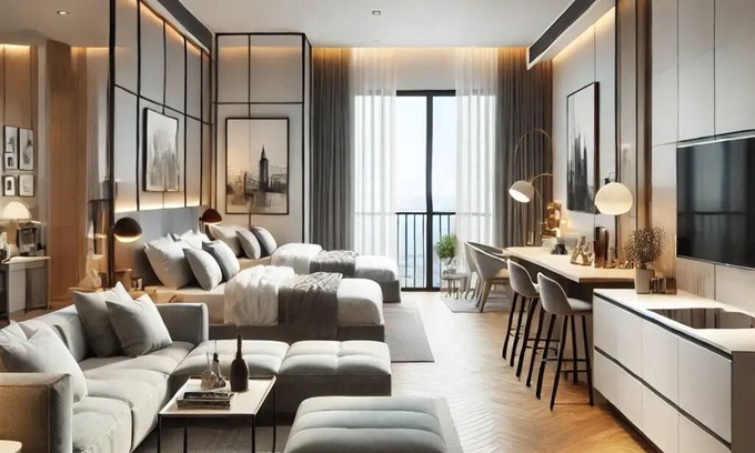 Loughman Apartment | Modern 2-Bedroom Apartment with Sleek Design and Abundant Natural Light