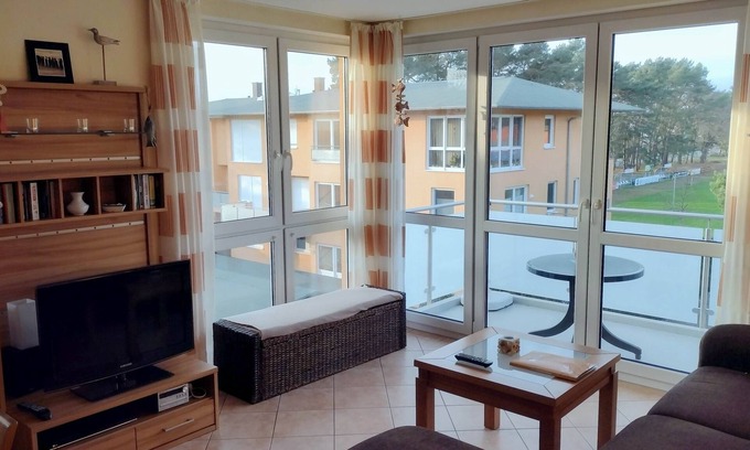 Ueckeritz Apartment | Modern 3-room apartment Strandmöwe with panoramic window - Strandmöwe
