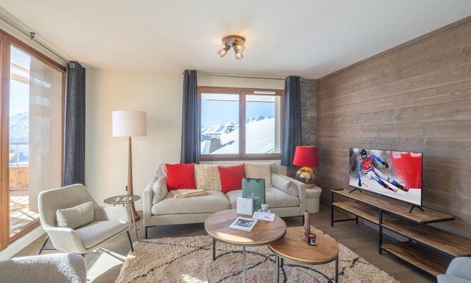 Viel-Alpe Apartment | Modern Apartment Near Slopes with Parking, WiFi, and Mountain Views