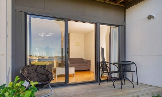 Whitianga Apartment | Modern beach front villa at Aqua Soleil complex with use of the lap pool & spa.