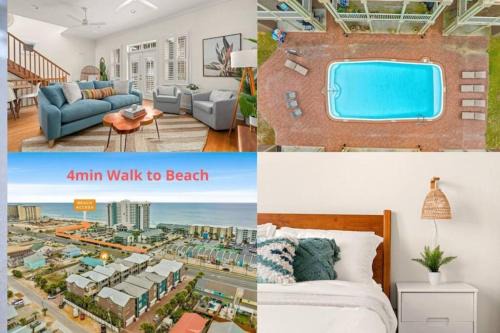 Crescent Beach House | Modern Beach Haüs 4 min walk to beach w/pool BBQ