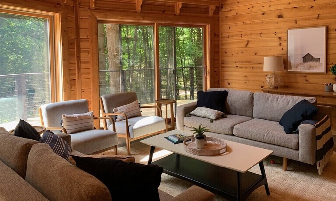 Harbor Springs Cottage | Modern Cottage in the Woods by the beach.