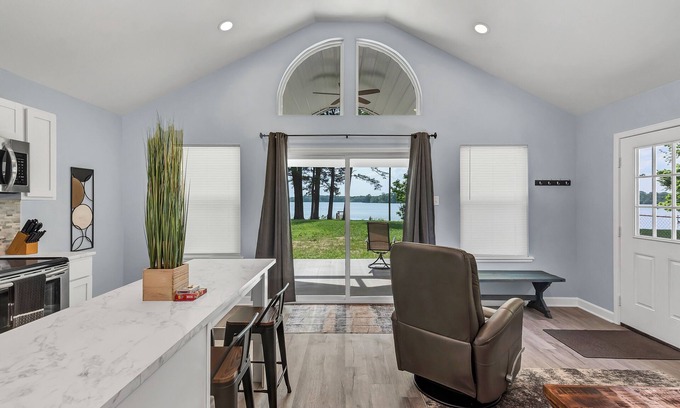 Morrilton House | Modern Couples Retreat . Lakefront . Private Dock