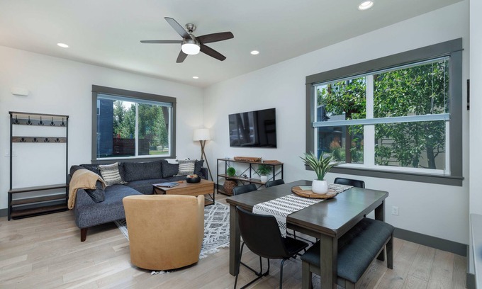 Four Corners House | Modern home w/garage converted game room!