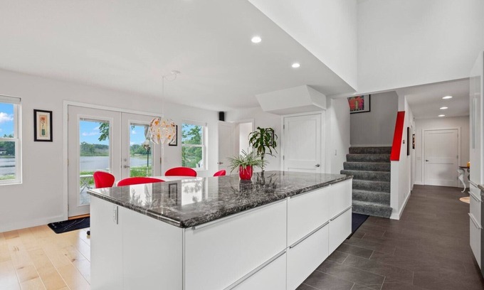Waterford House | Modern lake house with a double lot. The views are amazing inside and out!n