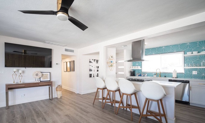 Gateway District House | Modern Mid Century Home Walking Distance to Strip