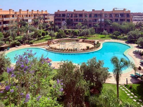 Agdal Apartment | Modern - Moroccan 2BR with Panoramic Pool View