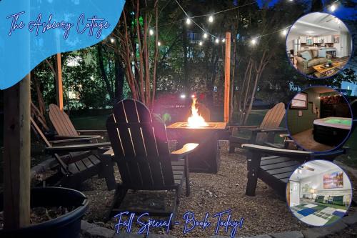 Pigeon Forge House | Modern Pigeon Forge Gem Near Dollywood, Gatlinburg & Smokies - 2 Mins to Pkwy & Strip, Hot Tub, Fire Pit, Cable, Hi-Speed WiFi