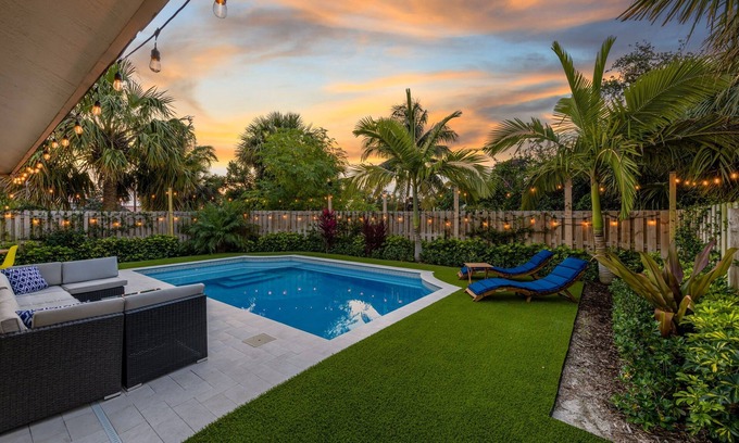 Poiciana Park II House | Modern Romantic Tropical Poolside Retreat!