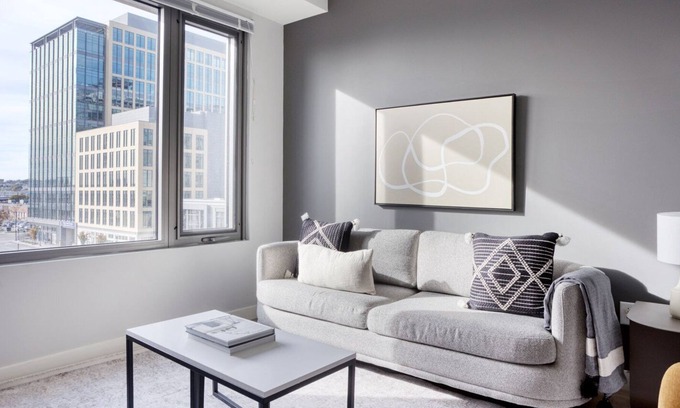 Assembly Square Apartment | Modern Somerville 1BR w/ Gym & W/D, nr Assembly Row, by Blueground