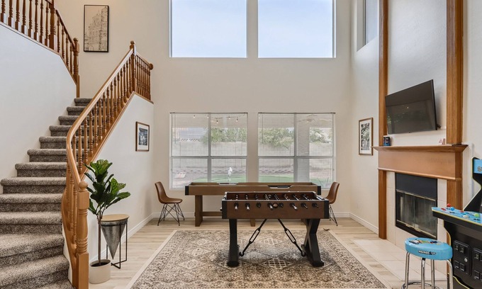 Arrowhead Shores House | Modern Spacious Desert Getaway w/Hot Tub & Game Room