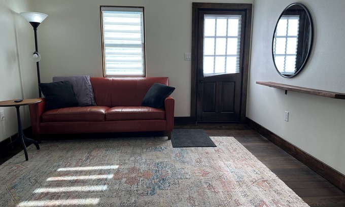 Muldrow Cottage | Modern stone cottage just one minute from I-40 exit 321 in Muldrow, Oklahoma.