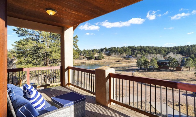 Woodland Park House | Modern Western Home with Lake and Mountain Views