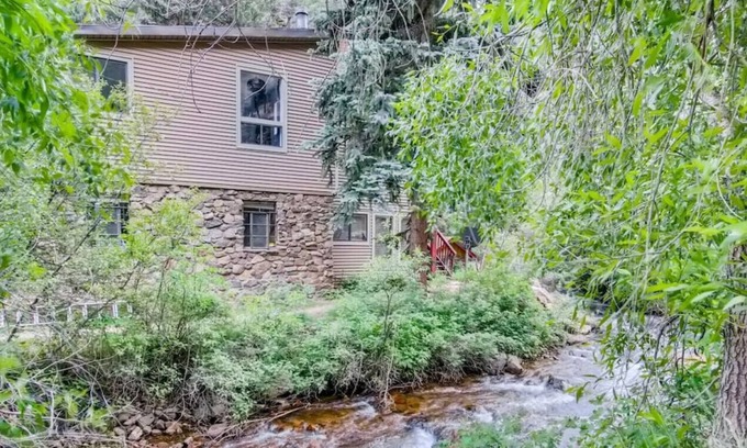 Idaho Springs Condo | Modern Work & Play WATERFRONT Condo right on the creek