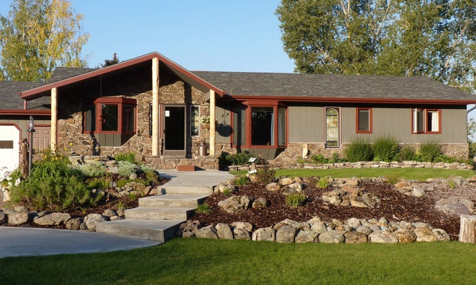 Four Corners House | Montana charm, babbling creek, meadows and wide open skies, a vacation oasis!