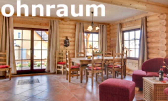 Ueckeritz Apartment | Moose House - Finnish Log House & Round Log House