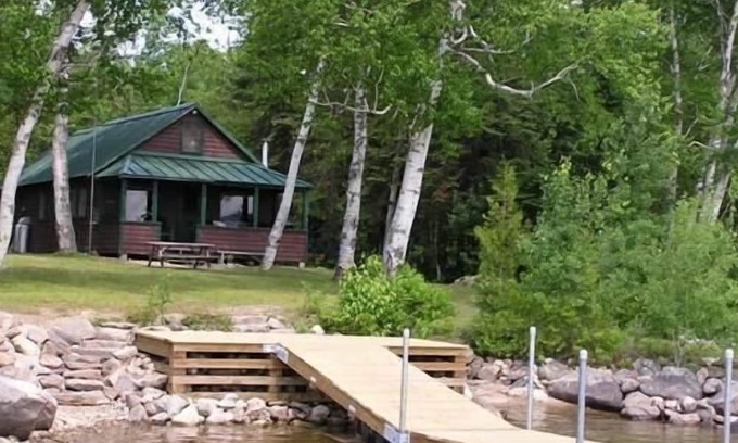 Rangeley Plantation House | Mooseluck - All the privacy you could want at this simple Maine cabin on Mooselookmeguntic Lake