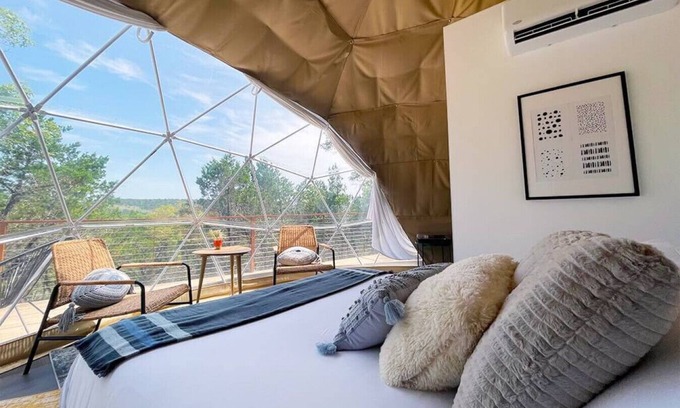 Oatmeal House | Morii : Luxury Glamping in Treetop Dome + Dip Pool