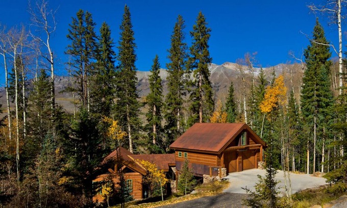 Mountain Village House | Mountain Creek Lodge - Elegant Rustic Home On Private Wooded Lot With Stream