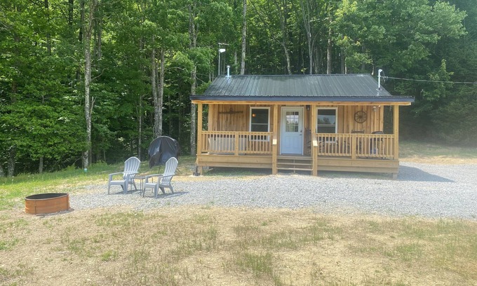 Rock Cave Cabin | Mountain Meadow Cabin with hot tub, beautiful view, WiFi!, secluded and peaceful