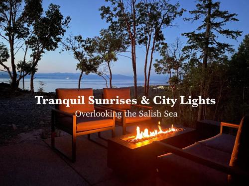 Regional District of Nanaimo House | Mountain Suite - Fully Equipped Kitchen - Ocean View Fire Pit - Heated Bathroom Floor - WD