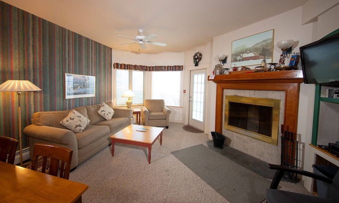 Ludlow Condo | Mountainside Suite! Arcade, Pool, Hot Tub Access