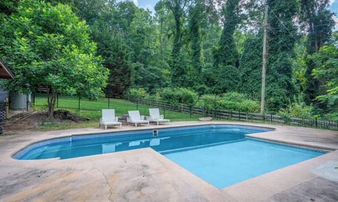 Fairview House | Mountaintop Ridge | Near Asheville with Pool, Fire Pit, and Ranging Views