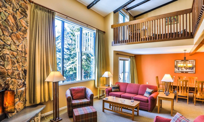 Lake Placid Condo | Mt Jo Lodge - Golf course and mountain view, walking distance to main street
