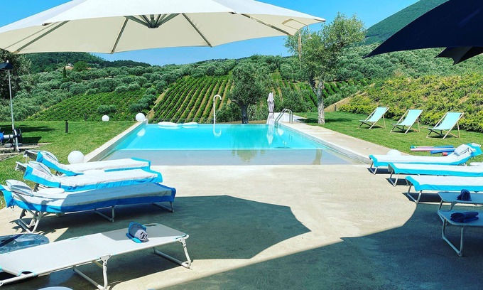 San Salvatore Telesino Villa | My Rental Homes - Villa San Salvatore, in Benevento, private pool and garden