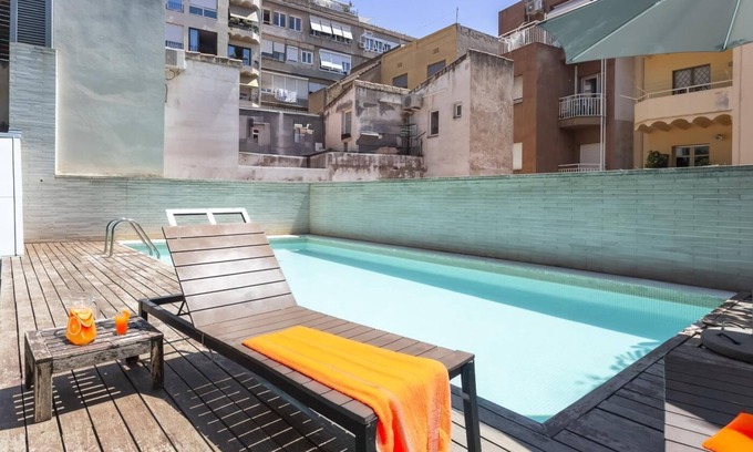 El Putget i Farro Apartment | My Space Barcelona Duplex with Terrace and Pool near the Center for 8
