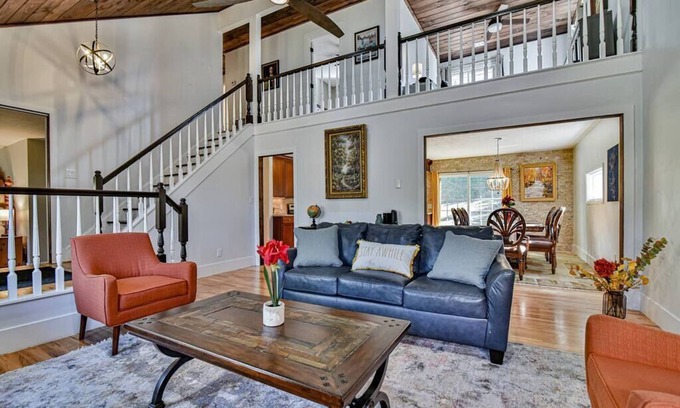 Asheville House | N. Asheville 5BR Retreat: Hot Tub, Fire Pit