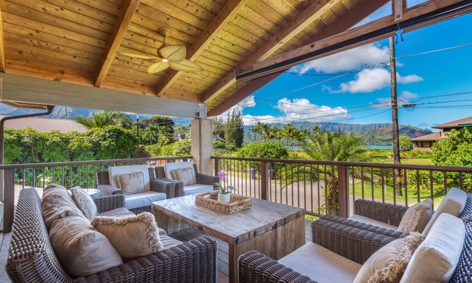 Hanalei House | Nalu Hanalei, Stunning Hanalei home right by the beach! TVR#5123
