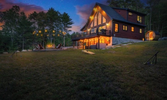 Bryant Pond Ski Chalet | Nature Retreat, Sauna, Hot Tub, Gameroom, Fire Pit